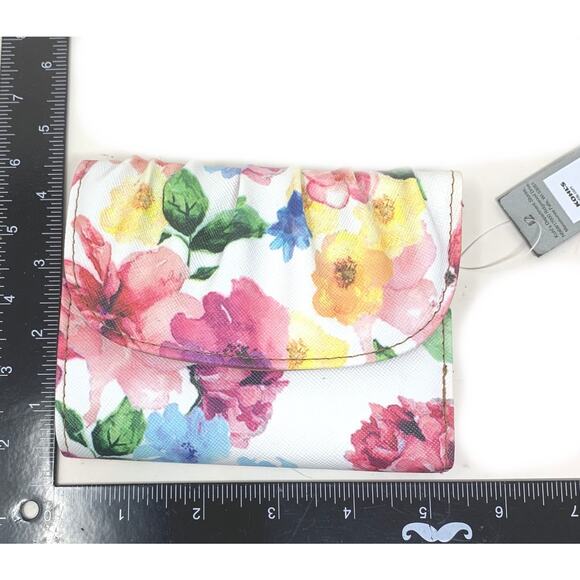 NEW Vintage Y2K Apt. Apt 9 Rhonda Ruched Floral Snap Wallet Organizer NWT - Picture 5 of 5